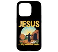 He Is Risen Open Tomb Resurrection Jesus Conqured the Grave Case for iPhone 15 Pro