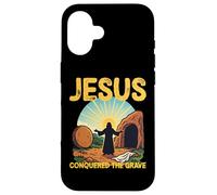 He Is Risen Open Tomb Resurrection Jesus Conqured the Grave Case for iPhone 16