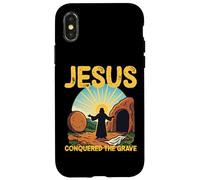 He Is Risen Open Tomb Resurrection Jesus Conqured the Grave Case for iPhone X/XS