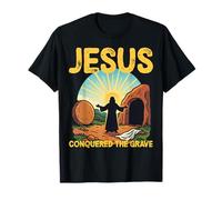 He is Risen Open Tomb Resurrection Jesus Conqured The Grave T-Shirt
