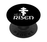 He Is Risen Orthodox Christianity Eastern Orthodox Greek PopSockets Adhesive PopGrip