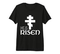He is Risen Orthodox Christianity Eastern Orthodox Greek Premium T-Shirt