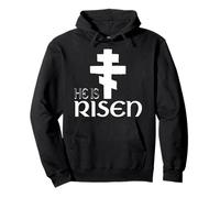 He Is Risen Orthodox Christianity Eastern Orthodox Greek Pullover Hoodie