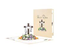 “He Is Risen” Religious 3D Pop Up Easter Card