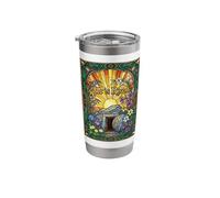 He is Risen Stained Glass Empty Tomb Religious Easter Stainless Steel Insulated Tumbler