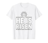 He is Risen Value Graphic T-Shirt, Men, White, S
