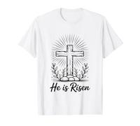 He is Risen Value Graphic T-Shirt, Men, White, S