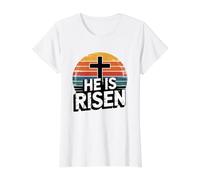 He is Risen Value Graphic T-Shirt, Women, White, S