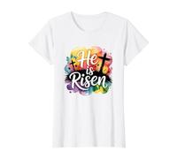 He is Risen Value Graphic T-Shirt, Women, White, S