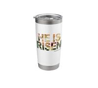 He is Risen - Watercolor Passover Easter Cross of Jesus Stainless Steel Insulated Tumbler