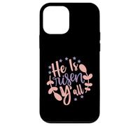 He is Risen Y'all - Happy Easter Day Jesus Christian Sunday Case for iPhone 12 mini