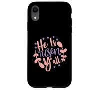 He is Risen Y'all - Happy Easter Day Jesus Christian Sunday Case for iPhone XR