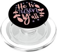 He is Risen Y'all - Happy Easter Day Jesus Christian Sunday PopSockets PopGrip for MagSafe