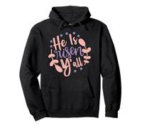 He is Risen Y'all - Happy Easter Day Jesus Christian Sunday Pullover Hoodie