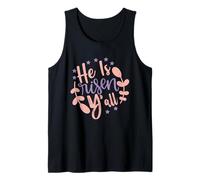 He is Risen Y'all - Happy Easter Day Jesus Christian Sunday Tank Top
