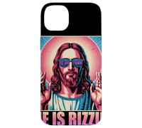 He Is Rizzin Funny Jesus Religious Humor Pop Culture Case for iPhone 14 Plus