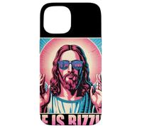 He Is Rizzin Funny Jesus Religious Humor Pop Culture Case for iPhone 15