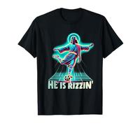 He Is Rizzin Meme Soccer Jesus Religious Christian Lover T-Shirt