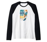 He Is So Big Rocket Church Youth Ministry Bible Verse Raglan Baseball Tee