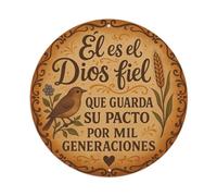 He Is The Faithful God Who Keeps His Round Metal Tin Sign