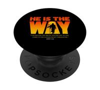 He Is The Way John 14:6 Christian Jesus Worship Son Of God PopSockets Adhesive PopGrip