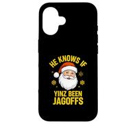 He Knows If Yinz Been Jagoffs Philadelphia Yinzer Christmas Case for iPhone 16