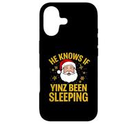 He Knows If Yinz Been Sleeping Yinzer Philadelphia Christmas Case for iPhone 17