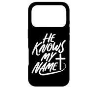 He Knows My Name Bible Religious God Jesus Isaiah 43:1 Pray Case for iPhone 17 Pro