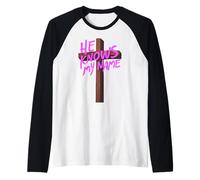 He Knows My Name Bible Religious God Jesus Isaiah 43:1 Pray Raglan Baseball Tee