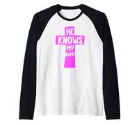 He Knows My Name Bible Religious God Jesus Isaiah 43:1 Pray Raglan Baseball Tee