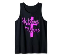 He Knows My Name Bible Religious God Jesus Isaiah 43:1 Pray Tank Top