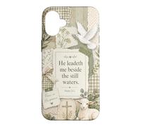 He Leadeth Me Beside The Still Waters Psalm 23:2 Christian Case for iPhone 16 Plus