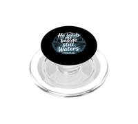 He Leads Me Beside Still Waters PopSockets PopGrip for MagSafe