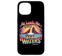 He Leads Me Beside Still Waters Psalm 23:2 Case for iPhone 15