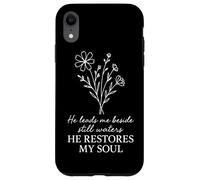 He Leads Me Beside Still Waters Psalm 23 Scripture Quote Case for iPhone XR
