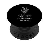 He Leads Me Beside Still Waters Psalm 23 Scripture Quote PopSockets Adhesive PopGrip