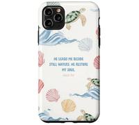 He Leads Me Beside Still Waters Sea Turtle Christian Art Case for iPhone 11 Pro Max