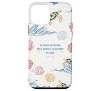 He Leads Me Beside Still Waters Sea Turtle Christian Art Case for iPhone 12 mini