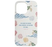 He Leads Me Beside Still Waters Sea Turtle Christian Art Case for iPhone 14 Pro Max