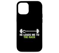 He Leads Me To The Rack Weightlifting Powerlifting Lifter Case for iPhone 12/12 Pro