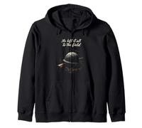 He Left It All To The Field Military Tribute Zip Hoodie