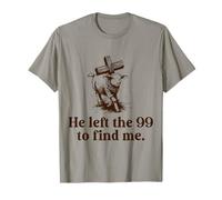 He Left The 99 to Find Me Christian Lost Sheep Bible Verse T-Shirt