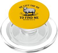 He Left the 99 to Find Me Lamb Scripture PopSockets PopGrip for MagSafe
