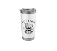 He Left the 99 to Find Me Lamb Scripture Stainless Steel Insulated Tumbler