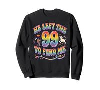 He Left The 99 To Find Me Lost Sheep Christian Retro 70s Sweatshirt
