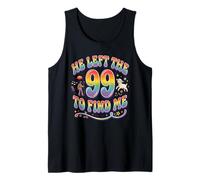 He Left The 99 to Find Me Lost Sheep Christian Retro 70s Tank Top