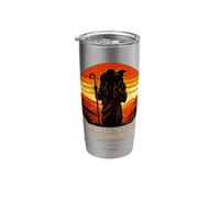 He Left The 99 to Find Me Shepherd Sunset Christian Graphic Stainless Steel Insulated Tumbler