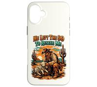 He Left The 99 To Rescue Me Cowboy Western Luke 15 Christian Case for iPhone 16 Plus