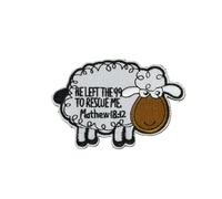 He Left The 99 To Rescue Me Matthew 18:12, Christian Shepherd Embroidered Hook & Loop Patch, Lost Sheep Bible Verse Hook Patch, Christian Faith Morale Patch For Jesus God Lover Devotee, Religious Gift