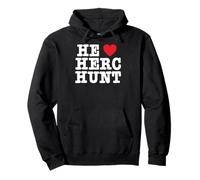 He Loves Herc Hunt Funny Adult Humor Pullover Hoodie